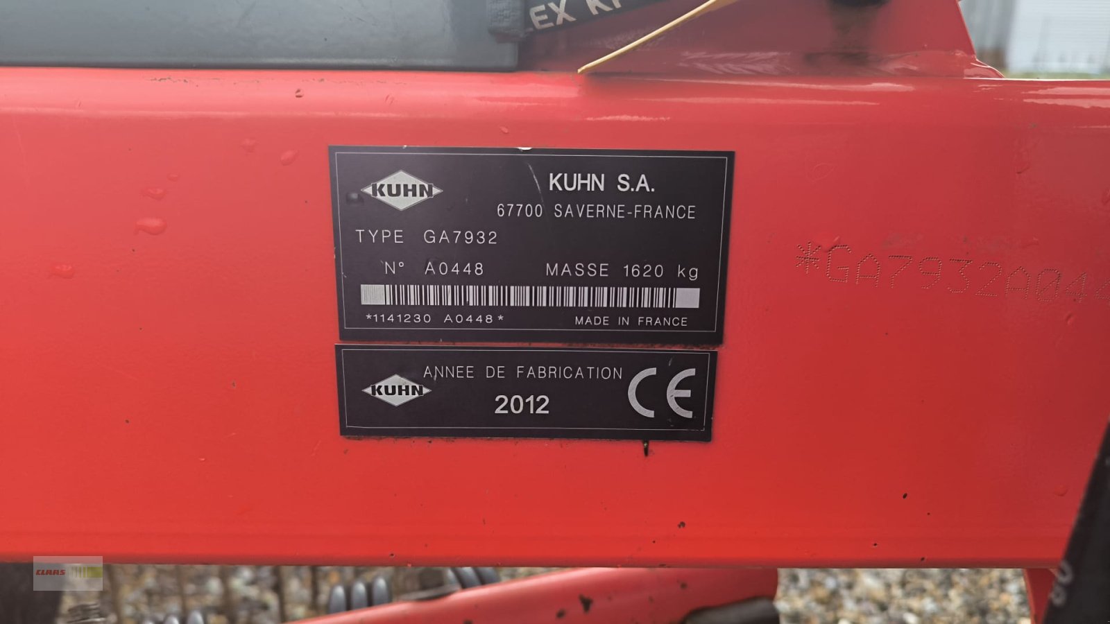 Schwader van het type Kuhn GA 7932, Gebrauchtmaschine in Oberessendorf-Eberhardzell (Foto 8)