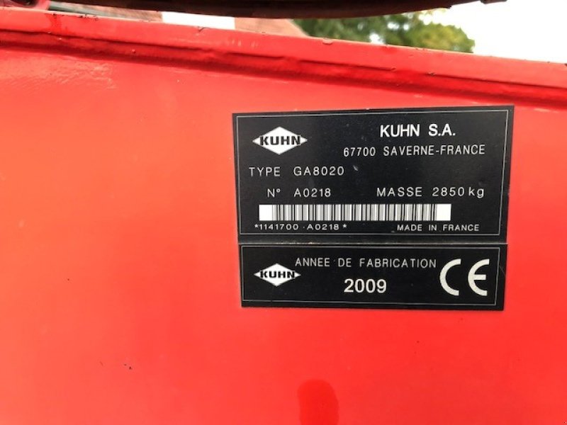 Schwader van het type Kuhn GA 8020, Gebrauchtmaschine in Diemelsee (Foto 2)