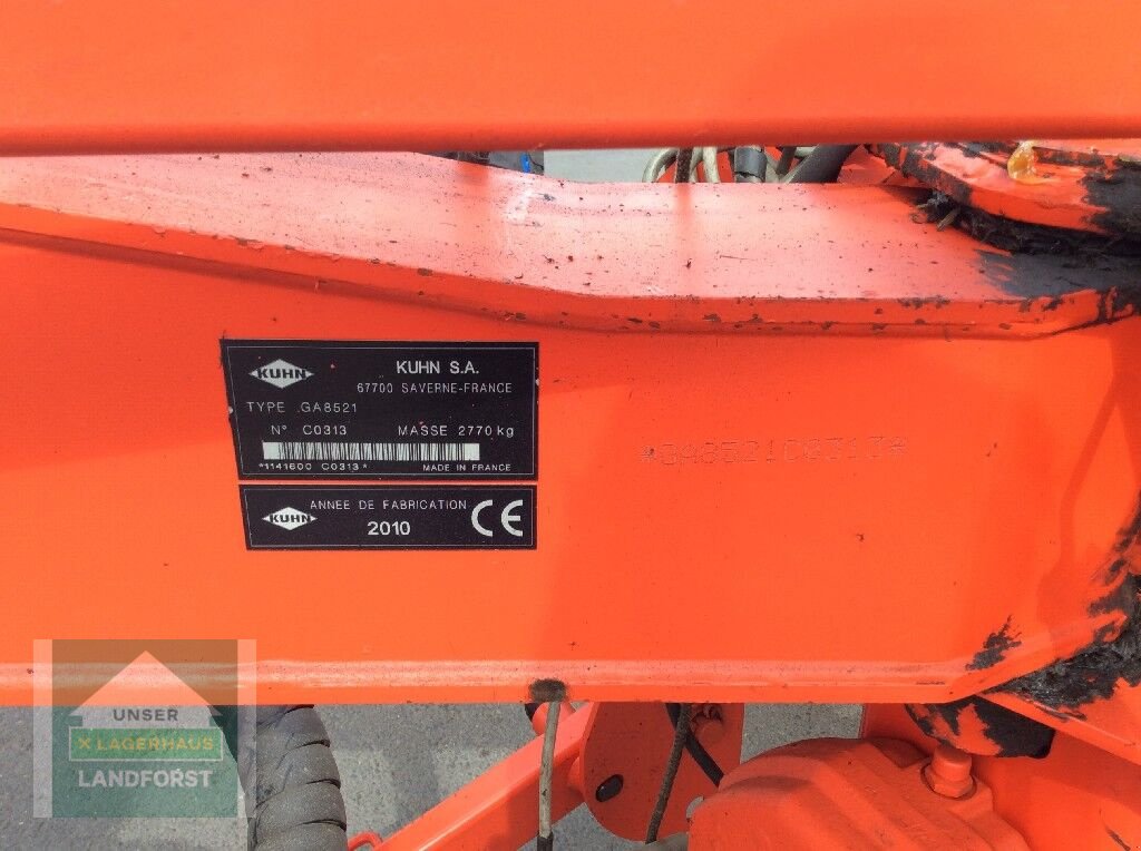 Schwader типа Kuhn GA 8521, Gebrauchtmaschine в Kobenz bei Knittelfeld (Фотография 11)