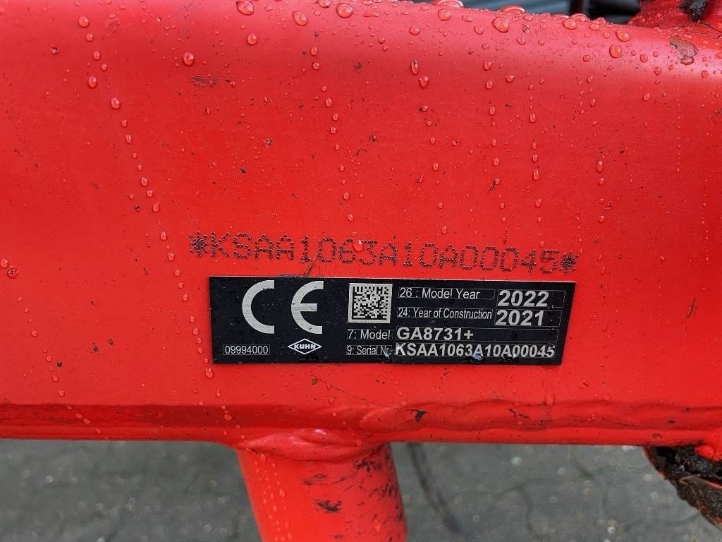Schwader типа Kuhn GA 8731, Gebrauchtmaschine в Vinderup (Фотография 7)