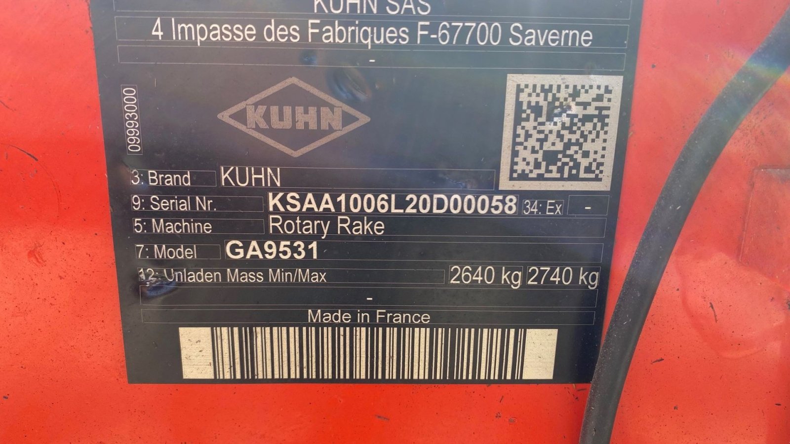 Schwader typu Kuhn GA 9531 storrive, Gebrauchtmaschine w Ringe (Zdjęcie 10)