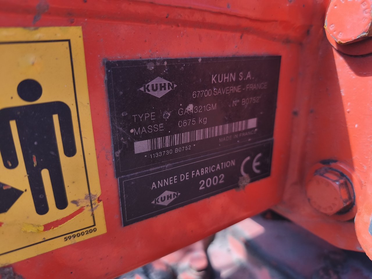 Schwader tipa Kuhn Ga4321gm, Gebrauchtmaschine u Saint-Nabord (Slika 5)