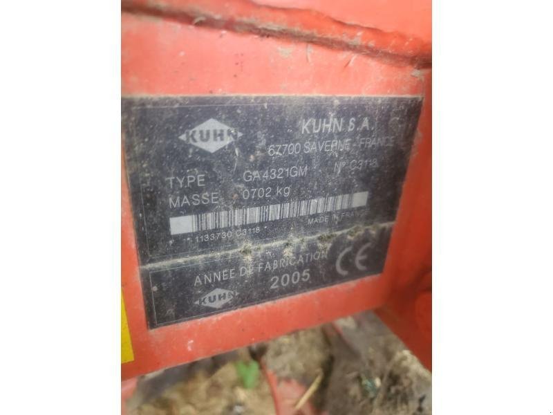 Schwader tipa Kuhn GA4321GM, Gebrauchtmaschine u BRAY en Val (Slika 5)