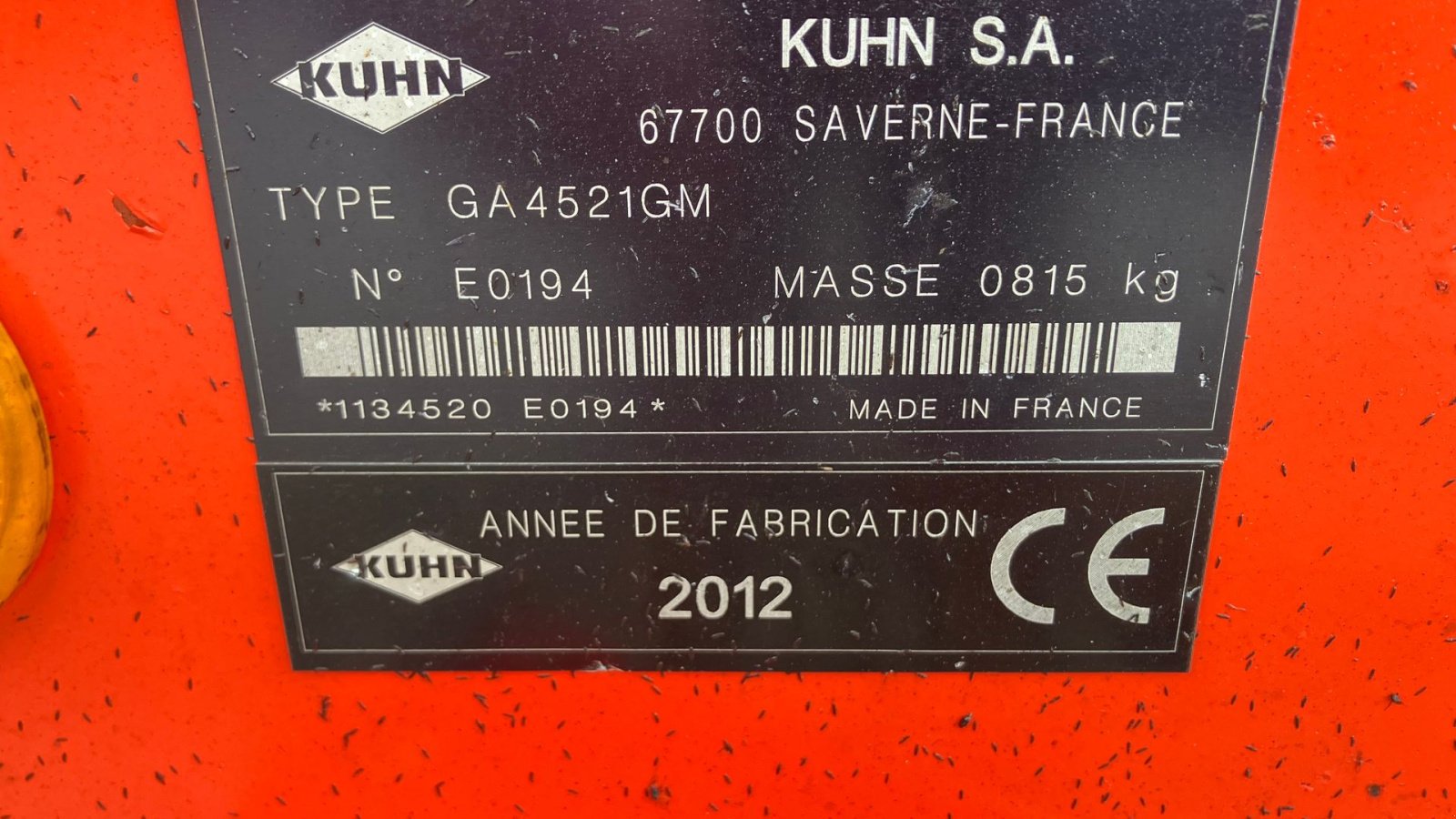 Schwader tipa Kuhn GA4521, Gebrauchtmaschine u Thisted (Slika 6)