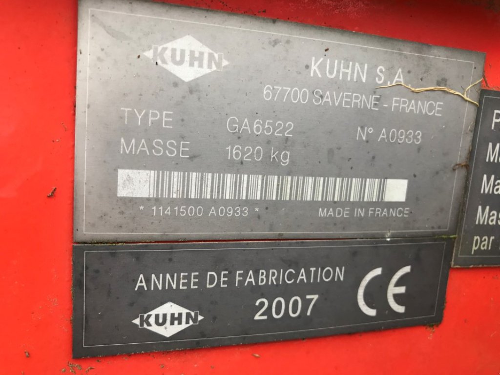 Schwader of the type Kuhn GA6522, Gebrauchtmaschine in VERT TOULON (Picture 7)