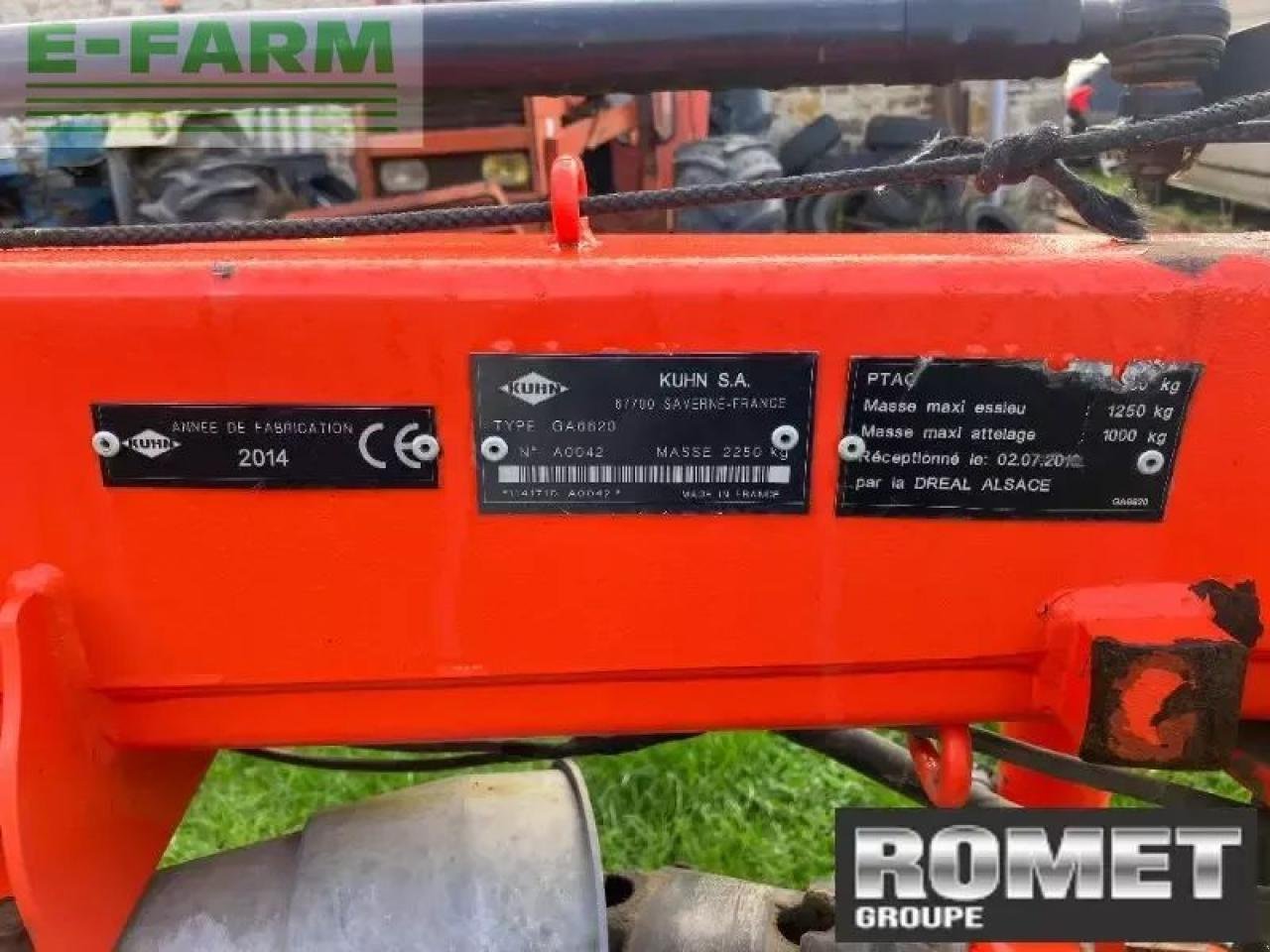 Schwader des Typs Kuhn ga6620, Gebrauchtmaschine in GENNES-SUR-GLAIZE (Bild 9)