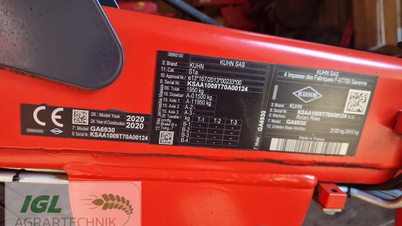 Schwader typu Kuhn GA6930, Gebrauchtmaschine v Nabburg (Obrázek 4)