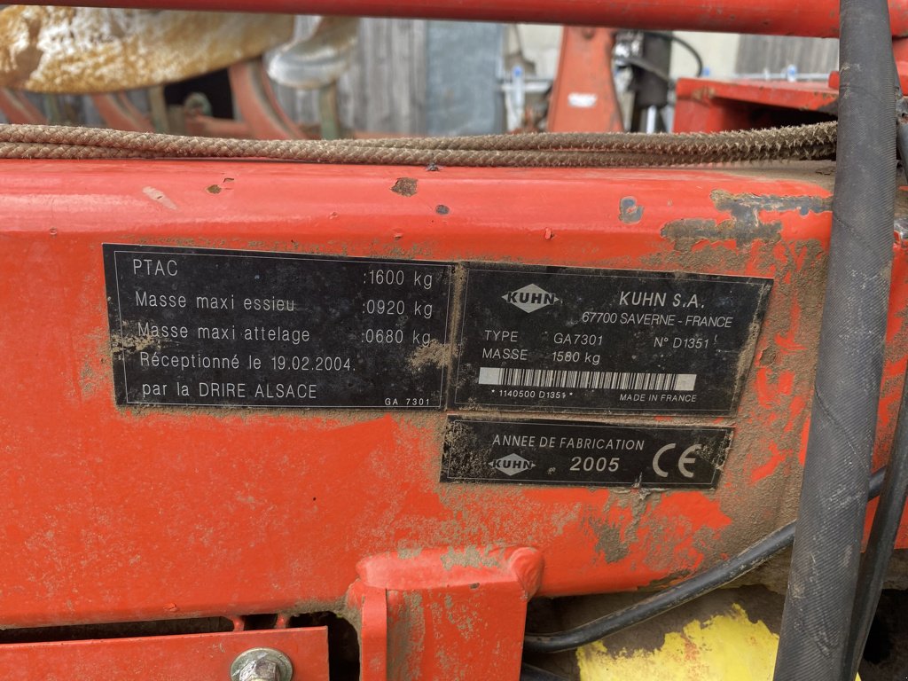 Schwader του τύπου Kuhn GA7301, Gebrauchtmaschine σε MAURIAC (Φωτογραφία 7)