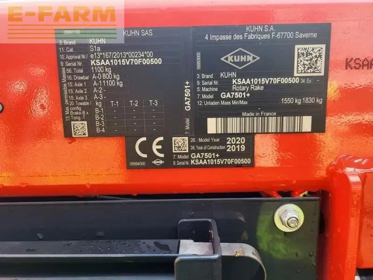 Schwader tipa Kuhn ga7501+ 2-kreisel-mittelschwader, Gebrauchtmaschine u SANKT MARIENKIRCHEN BEI SCHÄRDING (Slika 12)