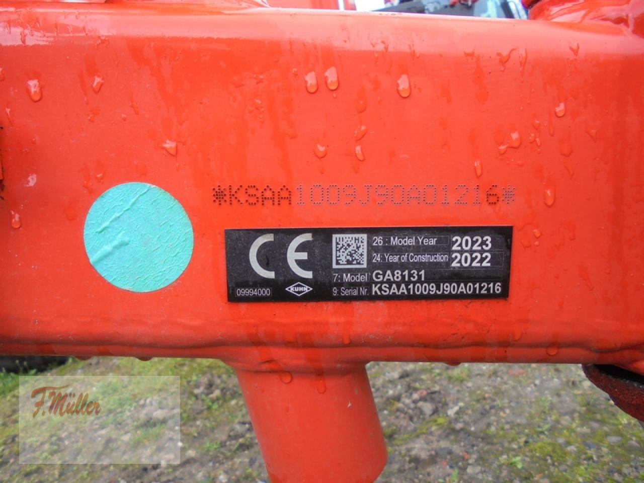 Schwader типа Kuhn GA8131 MITTELSCHWADER, Gebrauchtmaschine в Taaken (Фотография 4)