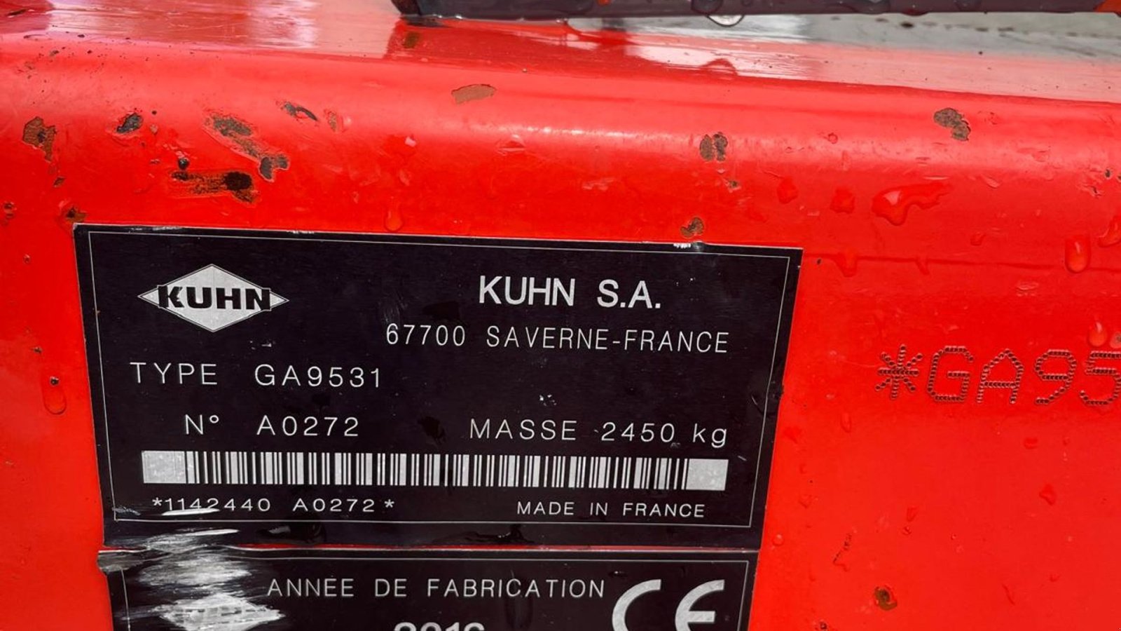 Schwader του τύπου Kuhn GA9531 kuhn ga9531, Gebrauchtmaschine σε Kongerslev (Φωτογραφία 13)