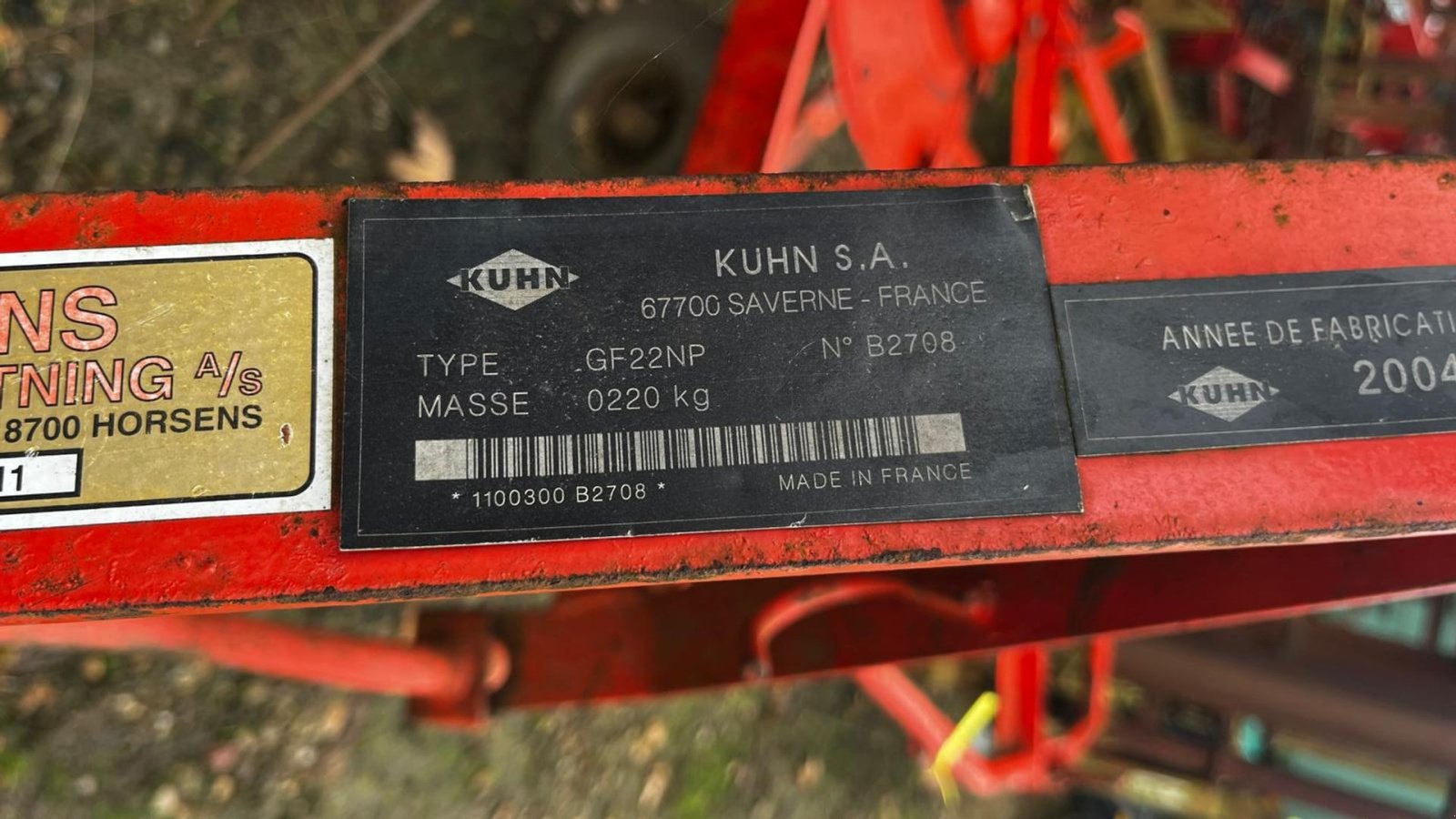 Schwader des Typs Kuhn GF22NP, Gebrauchtmaschine in Bredsten (Bild 7)