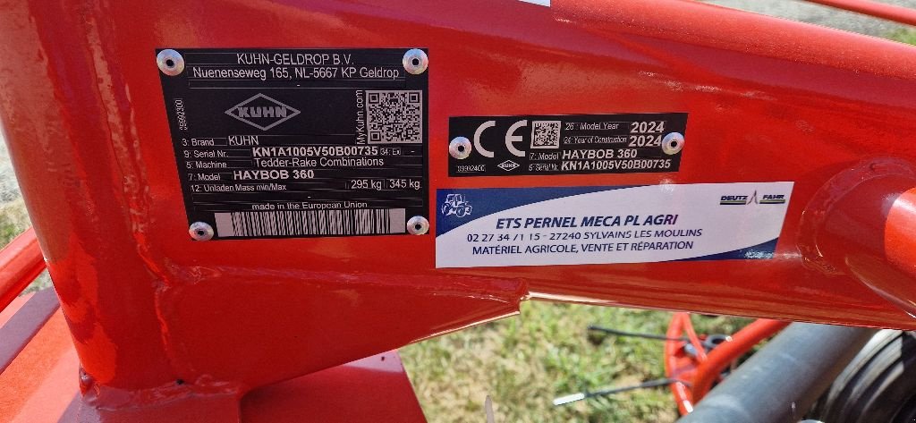 Schwader del tipo Kuhn haybob 360, Gebrauchtmaschine In SYLVAINS LES MOULINS (Immagine 2)