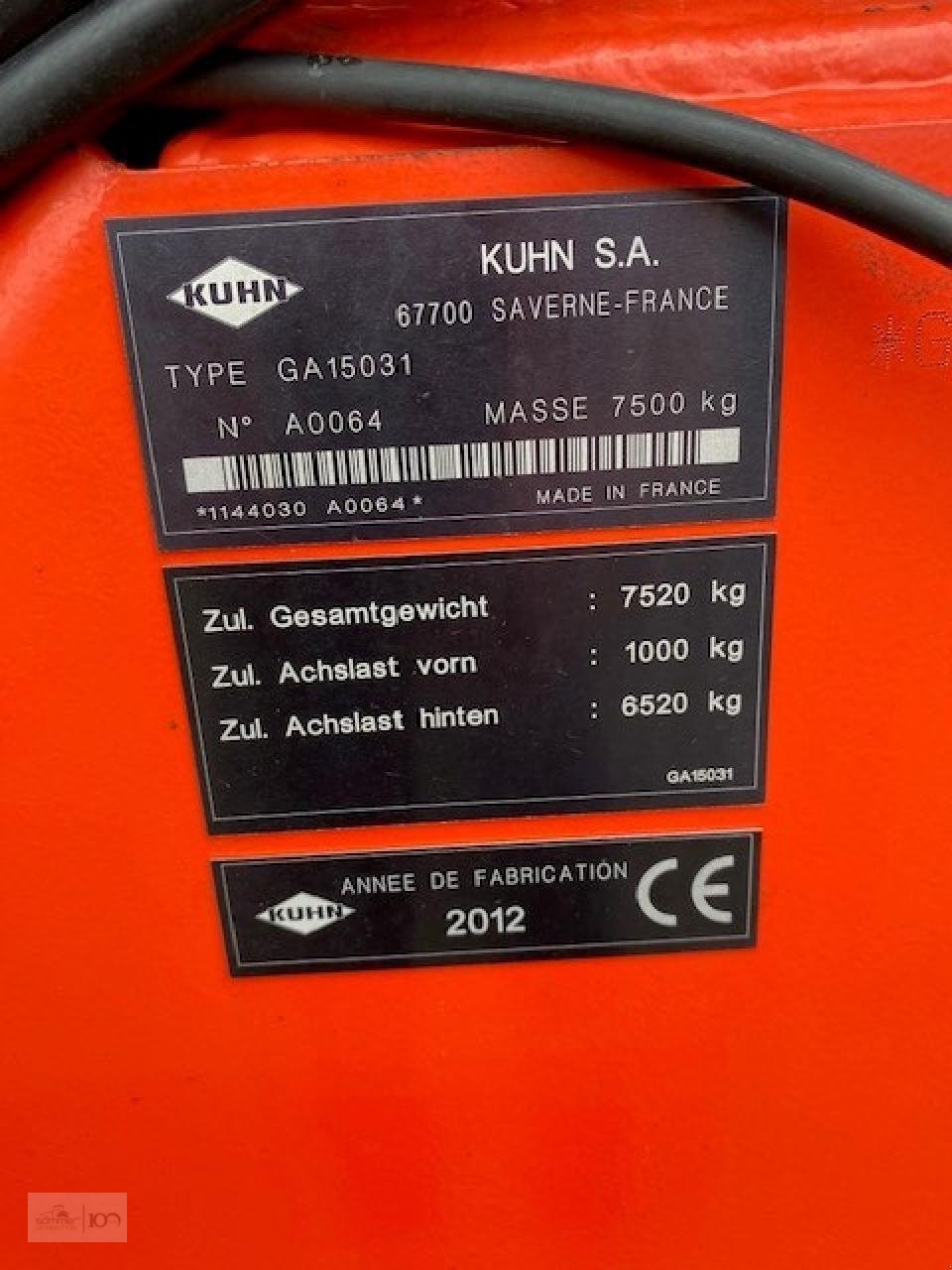 Schwader типа Kuhn KUHN GA15031, Gebrauchtmaschine в Werl (Фотография 4)