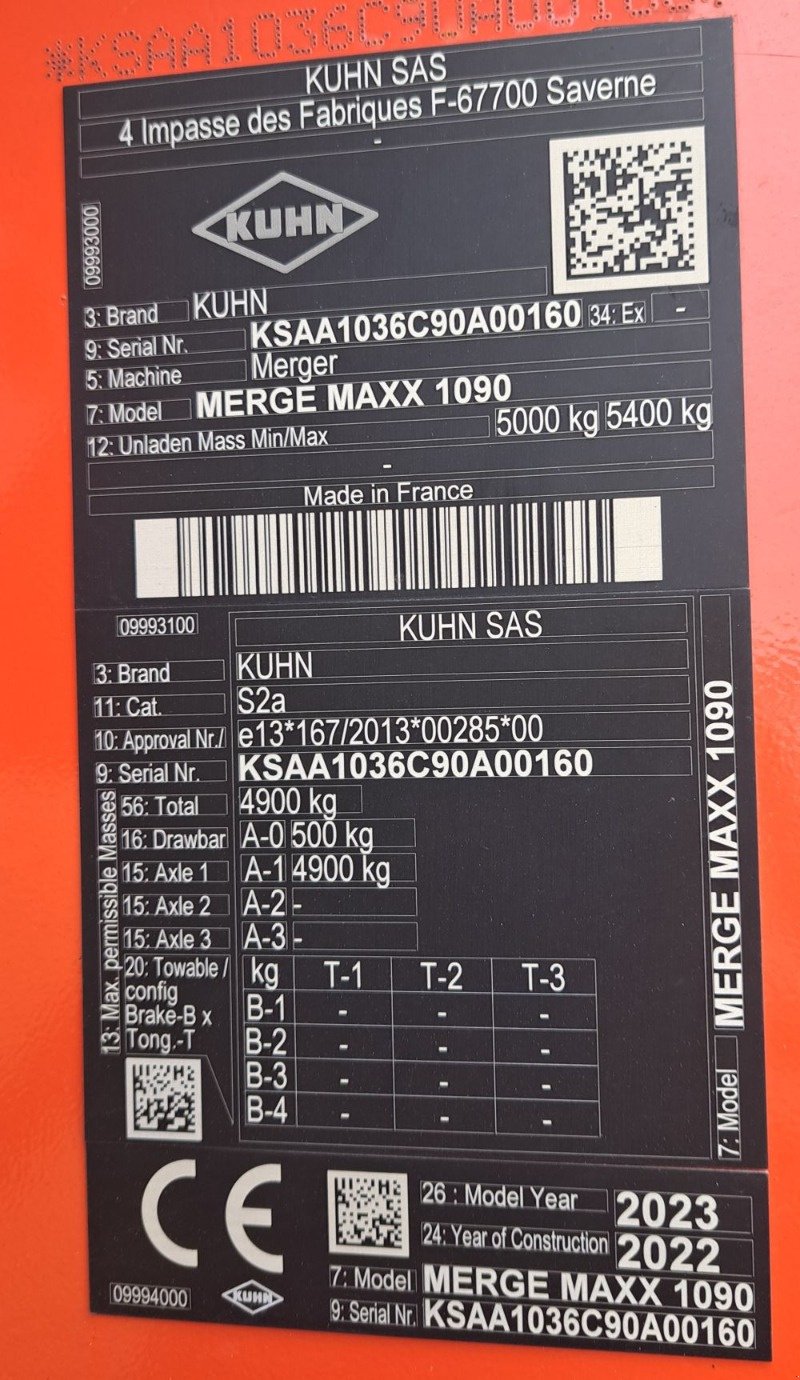 Schwader typu Kuhn Merge Maxx 1090, Gebrauchtmaschine v Burkau (Obrázek 16)