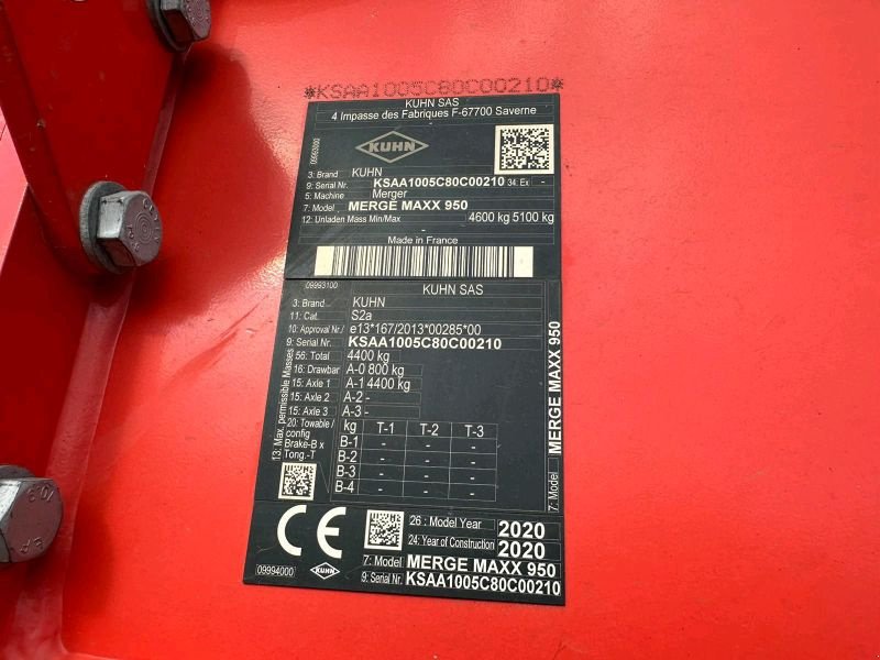 Schwader του τύπου Kuhn Merge Maxx 950, Gebrauchtmaschine σε Liebenwalde (Φωτογραφία 12)