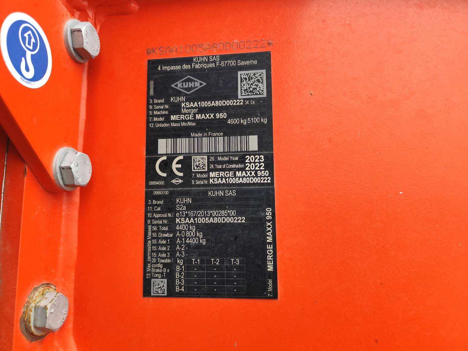 Schwader del tipo Kuhn MERGEMAXX 950, Gebrauchtmaschine en Le Horps (Imagen 7)