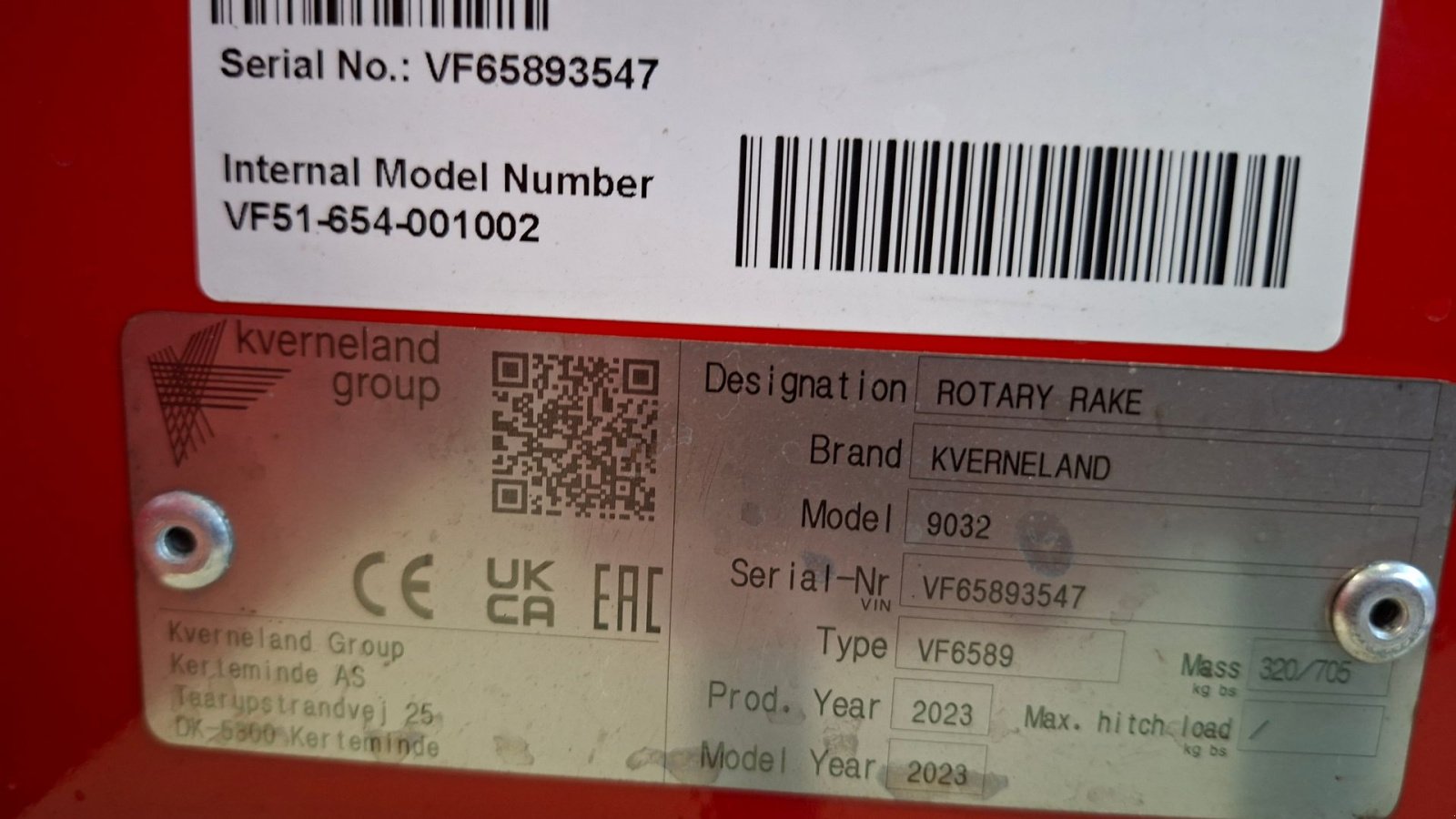 Schwader типа Kverneland 9032 rotorrive Med Tandem, Gebrauchtmaschine в Nykøbing M (Фотография 2)