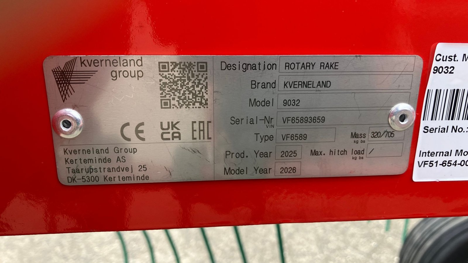 Schwader от тип Kverneland 9032 rotorrive, Gebrauchtmaschine в Spøttrup (Снимка 9)