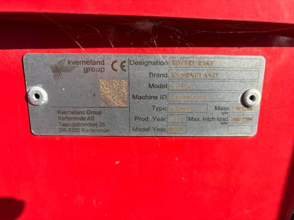 Schwader typu Kverneland 97150C, Gebrauchtmaschine v Brønderslev (Obrázek 9)