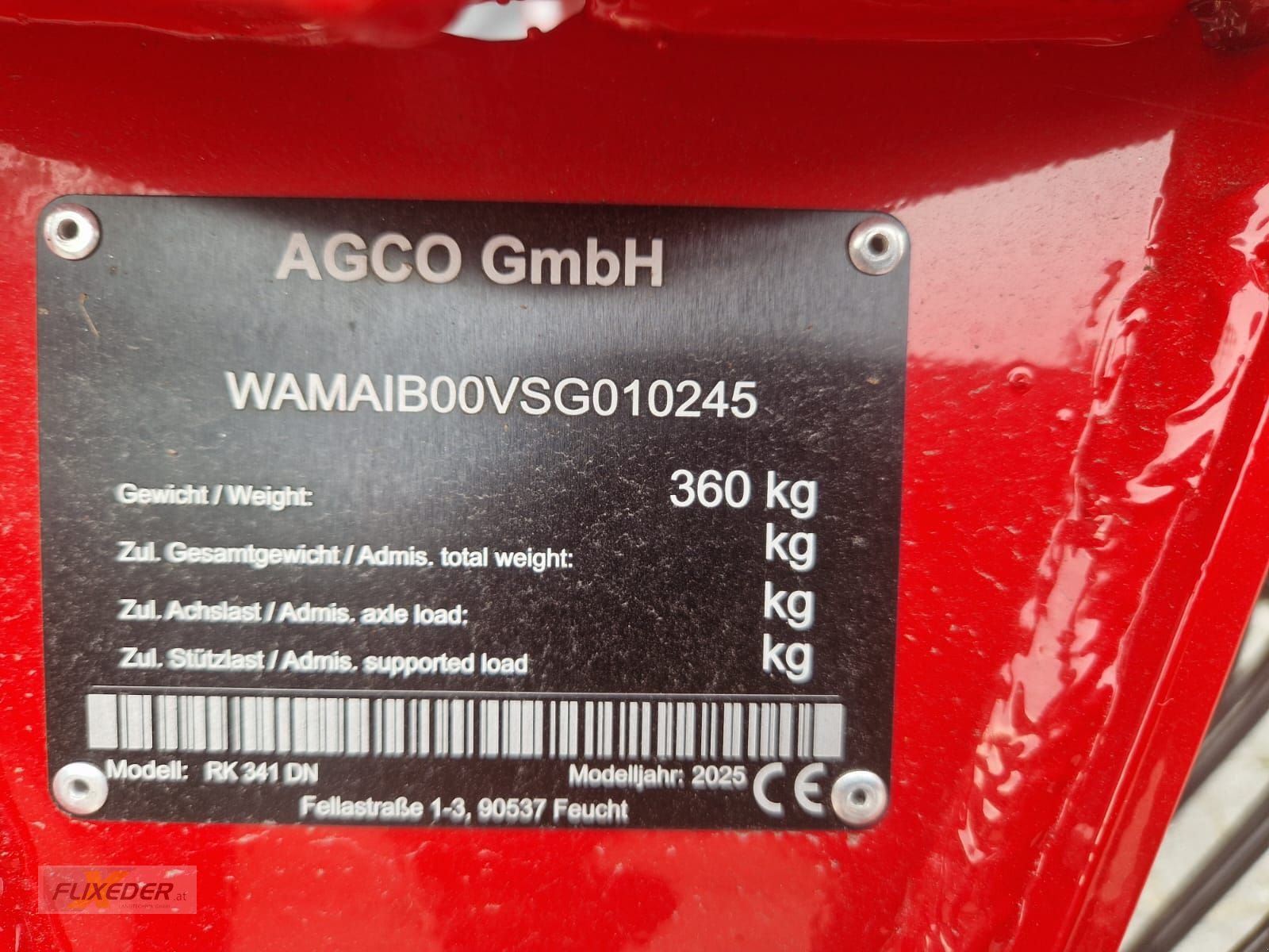 Schwader des Typs Massey Ferguson RK 341 DN2025, Neumaschine in Pattigham (Bild 3)