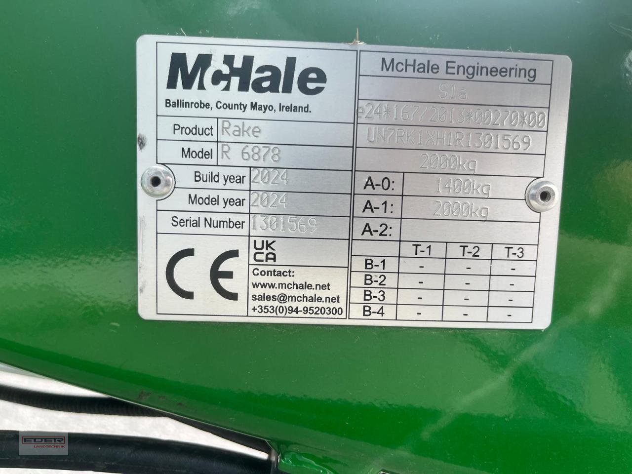 Schwader του τύπου McHale Mittelschwader R68-78, Vorführmaschine σε Tuntenhausen (Φωτογραφία 11)