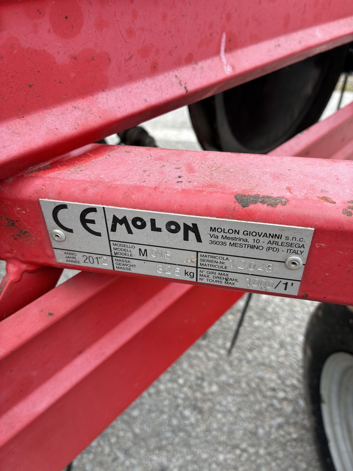 Schwader van het type Molon 260.5, Gebrauchtmaschine in Bergheim (Foto 4)