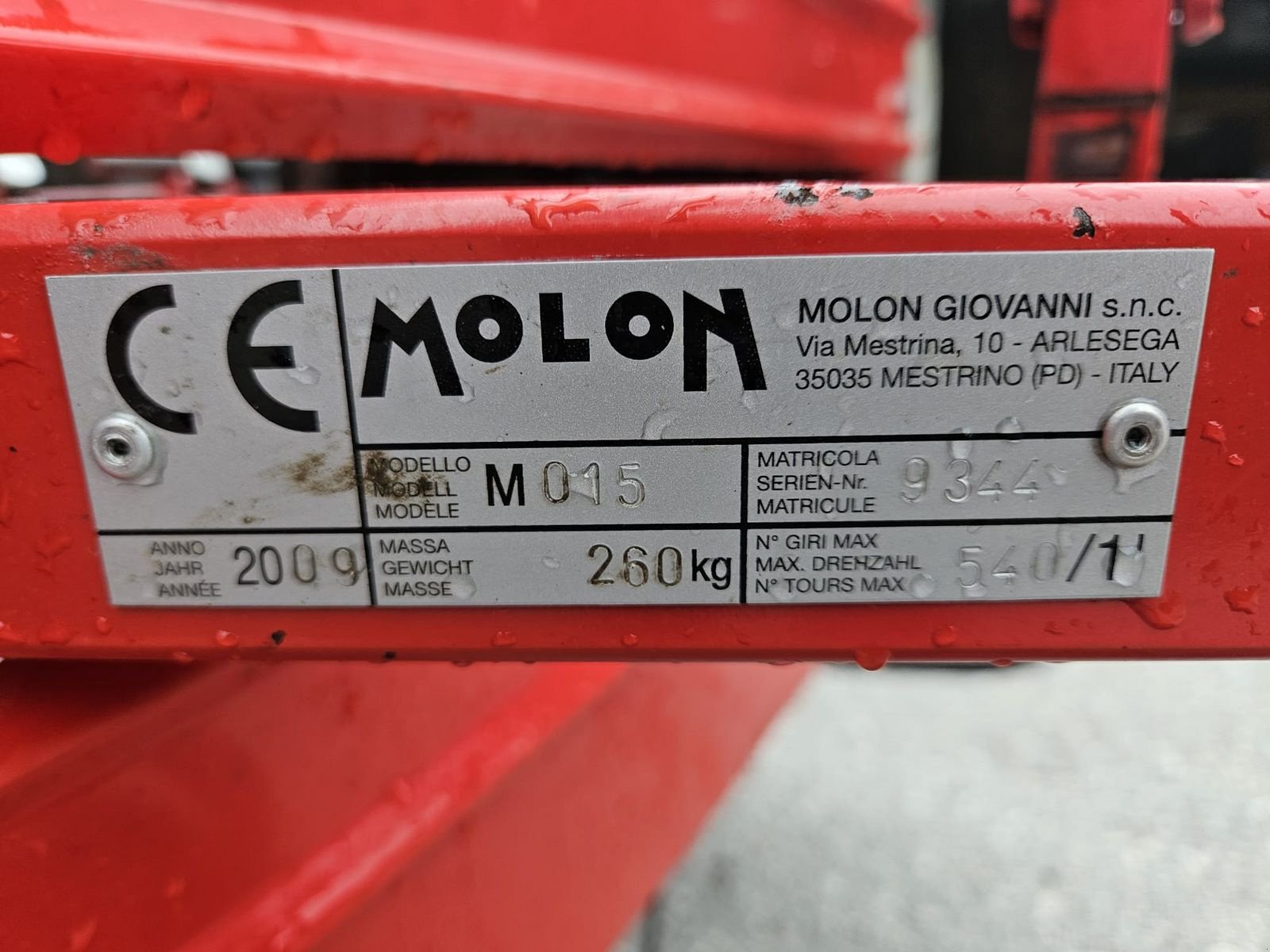 Schwader des Typs Molon Molon Bandrechen 230/4, Gebrauchtmaschine in Flachau (Bild 8)