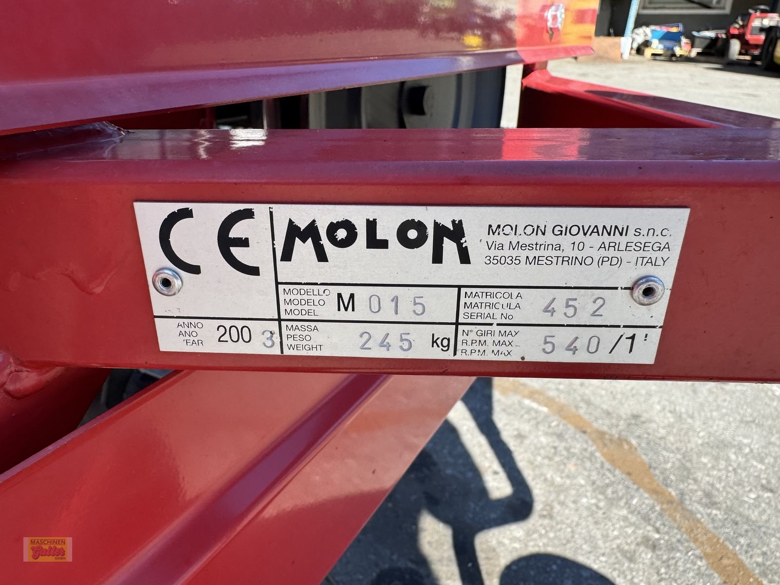 Schwader typu Molon Super 230/4 Bandrechen in top Zustand, Gebrauchtmaschine v Kötschach (Obrázek 16)