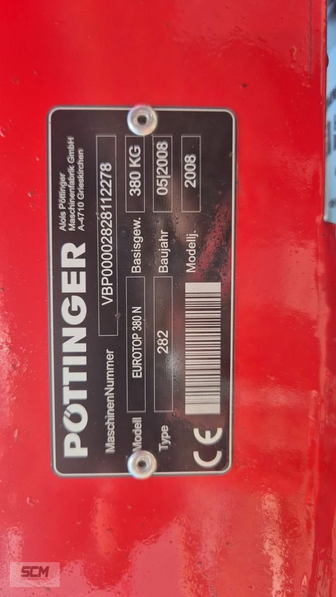 Schwader des Typs Pöttinger Euro Top 380 N, Gebrauchtmaschine in St. Marein (Bild 3)
