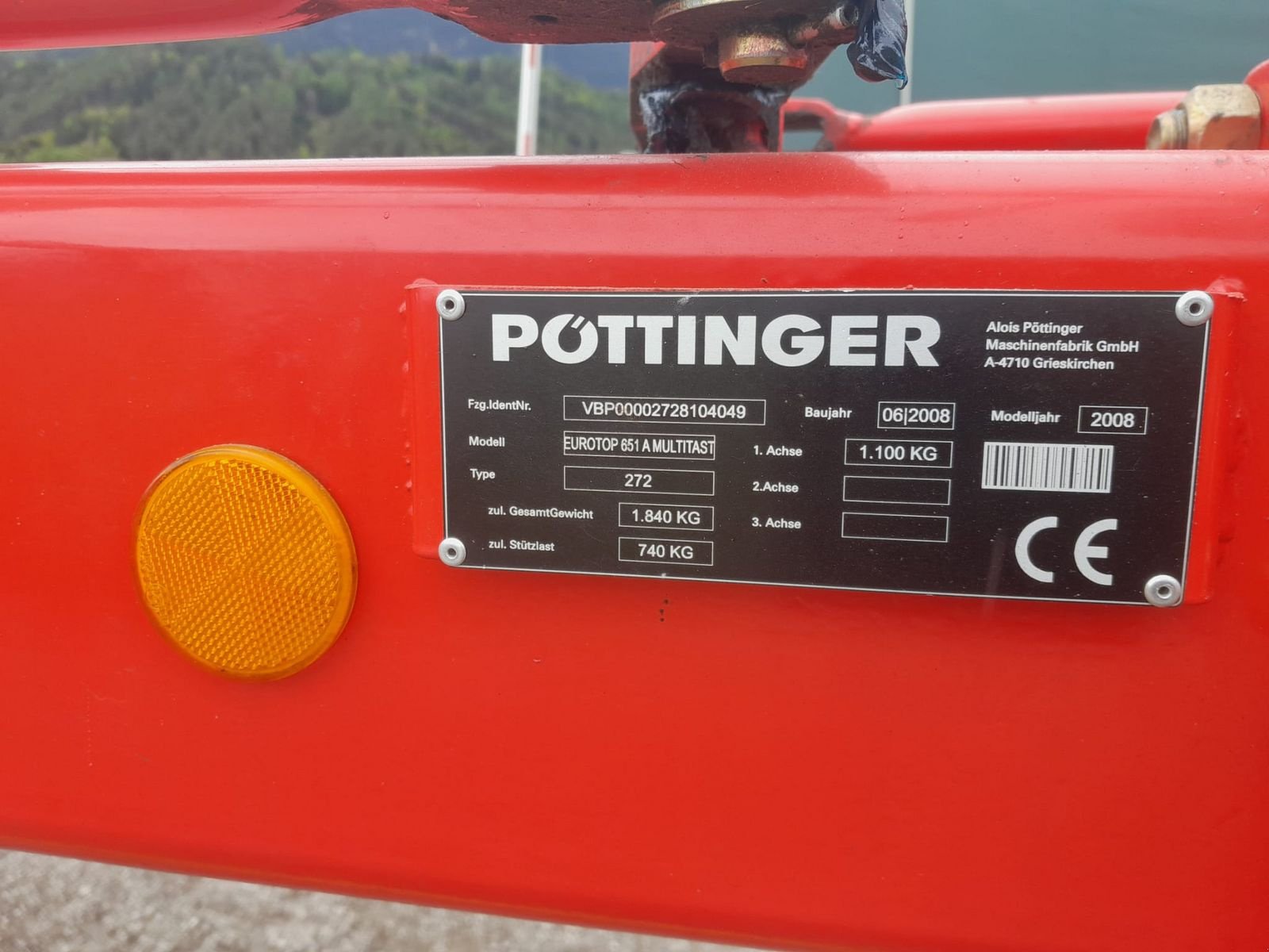 Schwader des Typs Pöttinger Euro Top 651 A, Gebrauchtmaschine in Hopfgarten (Bild 3)