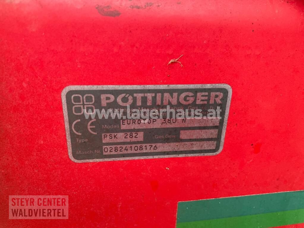 Schwader типа Pöttinger EUROTOP 380 N, Gebrauchtmaschine в Vitis (Фотография 4)