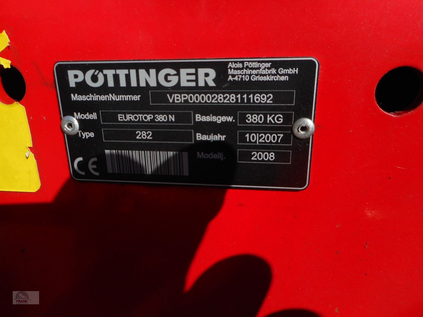 Schwader des Typs Pöttinger Eurotop 380N, Gebrauchtmaschine in Bad Vigaun (Bild 6)