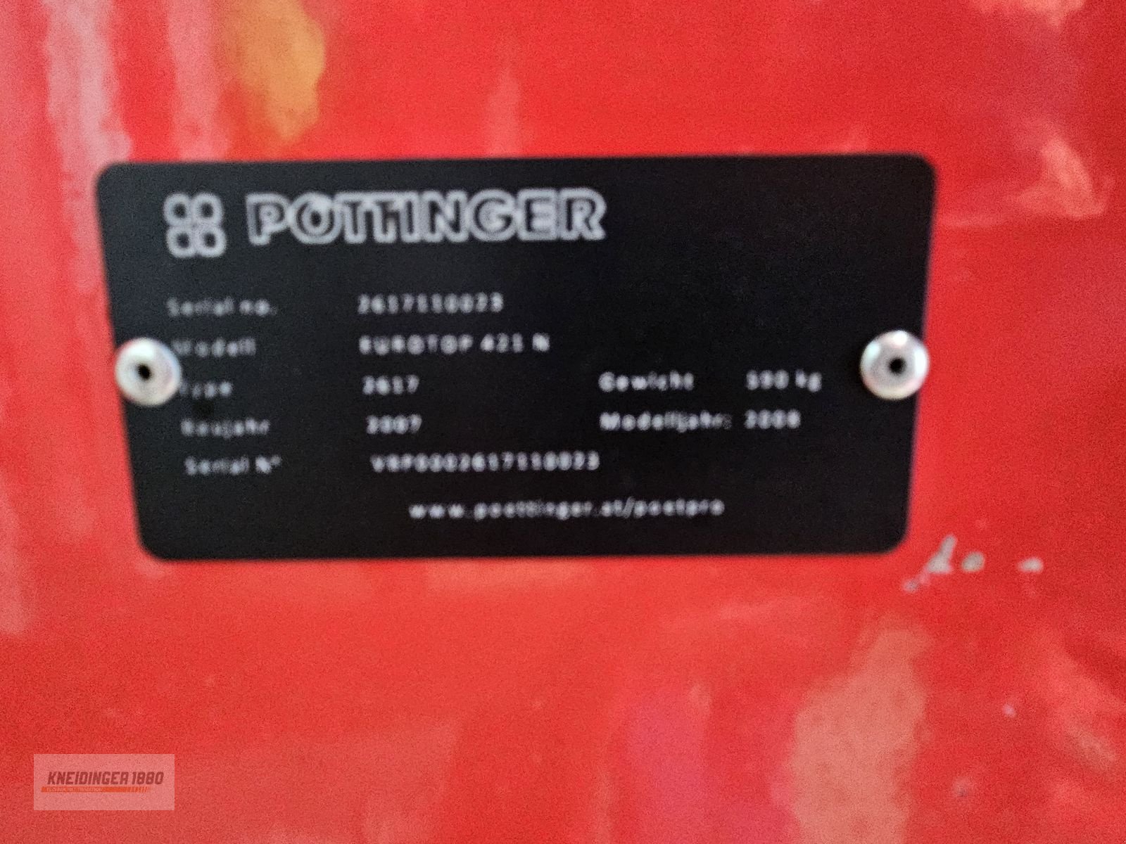 Schwader des Typs Pöttinger Eurotop 421 N, Gebrauchtmaschine in Altenfelden (Bild 7)