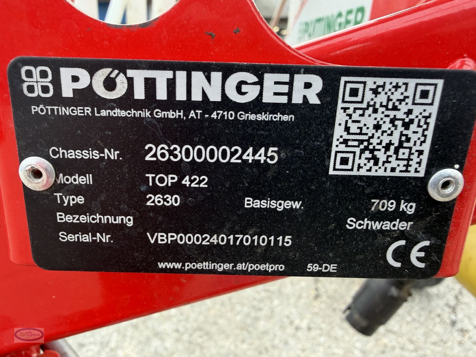 Schwader типа Pöttinger Eurotop 422, Gebrauchtmaschine в Münzkirchen (Фотография 13)