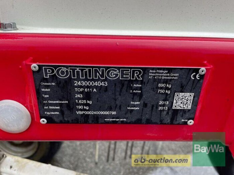 Schwader des Typs Pöttinger EUROTOP 611 A, Gebrauchtmaschine in Bamberg (Bild 11)