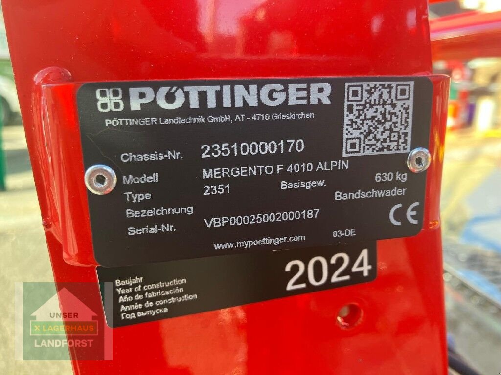 Schwader of the type Pöttinger F 4010 Alpin, Neumaschine in Kobenz bei Knittelfeld (Picture 17)