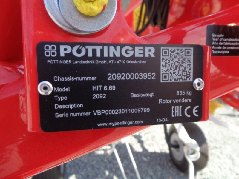 Schwader des Typs Pöttinger HIT 6.69 Klar til levering., Gebrauchtmaschine in Gram (Bild 13)