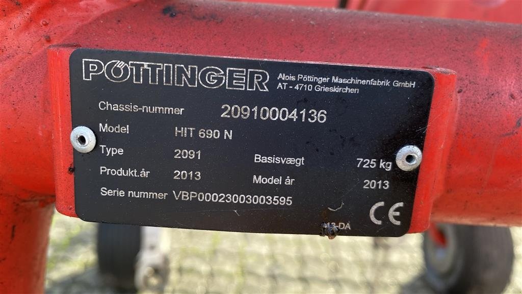 Schwader типа Pöttinger HIT 690 N, Gebrauchtmaschine в Viborg (Фотография 4)