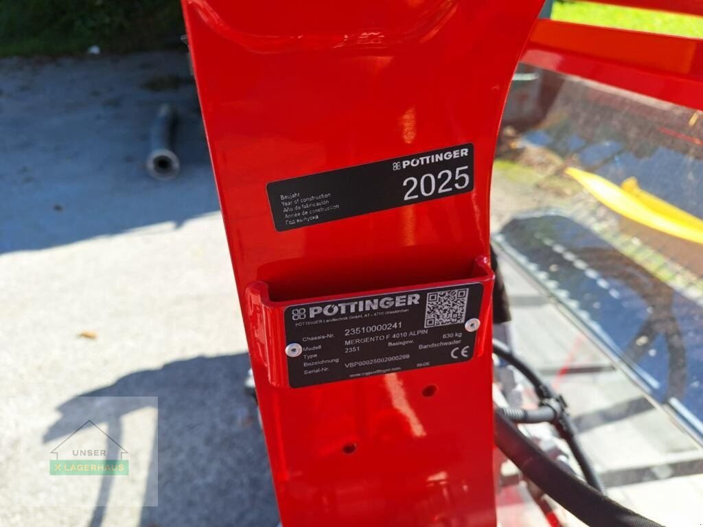 Schwader des Typs Pöttinger Mergento F 4010 Alpin Bandschwader, Gebrauchtmaschine in Schlitters (Bild 5)