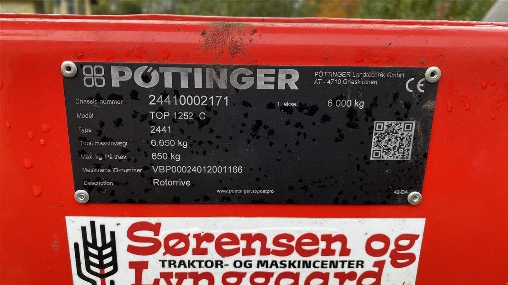 Schwader tip Pöttinger TOP 1252 C, Gebrauchtmaschine in Viborg (Poză 6)