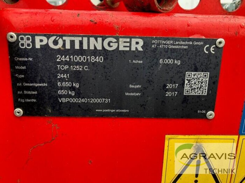 Schwader of the type Pöttinger TOP 1252 C, Gebrauchtmaschine in Fritzlar (Picture 11)