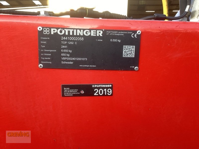 Schwader typu Pöttinger TOP 1252 C, Gebrauchtmaschine v Ahaus (Obrázek 10)