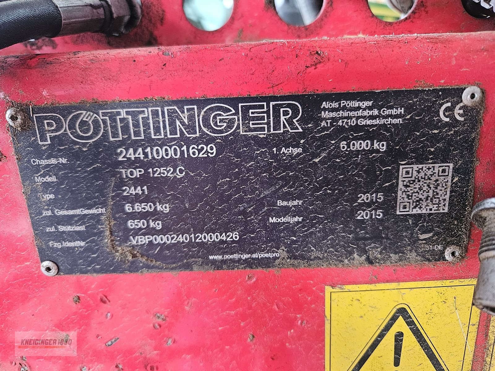 Schwader des Typs Pöttinger Top 1252, Gebrauchtmaschine in Altenfelden (Bild 7)