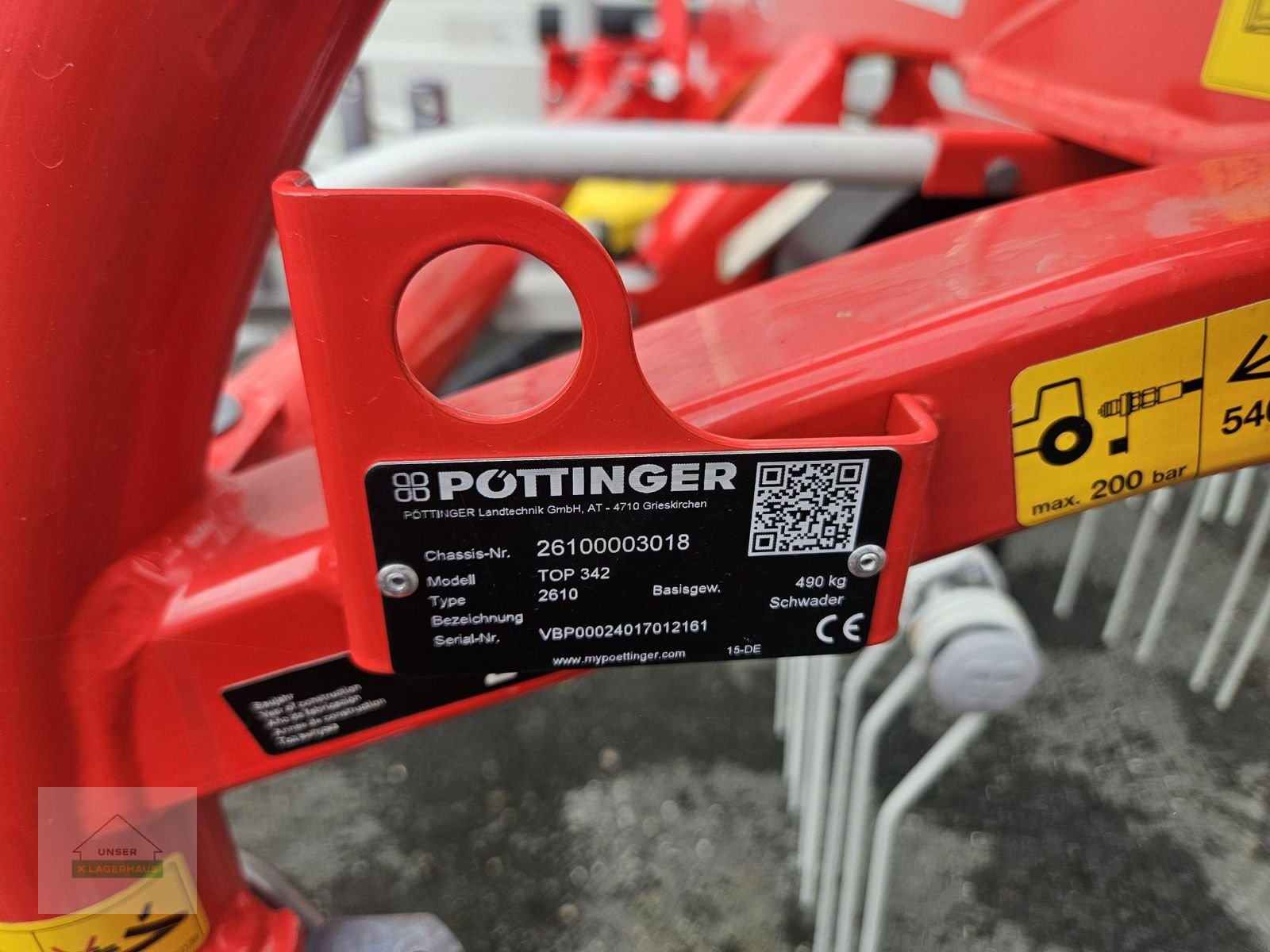 Schwader του τύπου Pöttinger Top 342, Neumaschine σε Wies (Φωτογραφία 3)