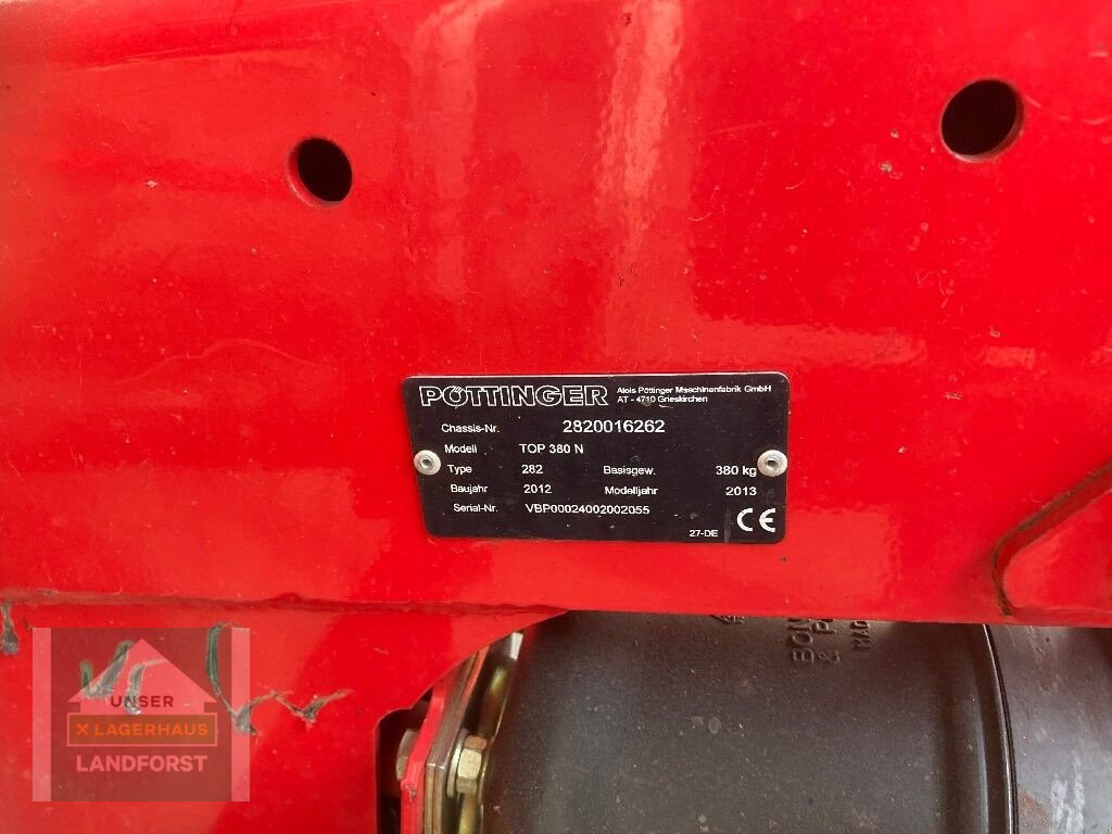 Schwader des Typs Pöttinger Top 380 N, Gebrauchtmaschine in Kapfenberg (Bild 7)