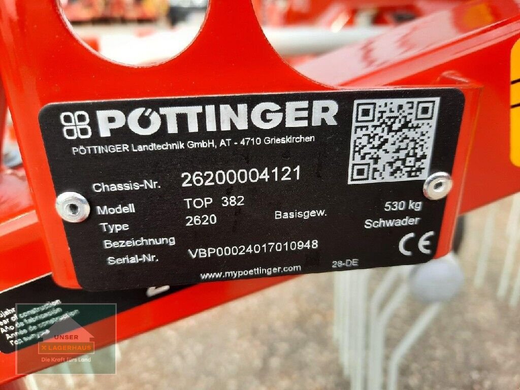 Schwader типа Pöttinger TOP 382, Neumaschine в Perg (Фотография 4)
