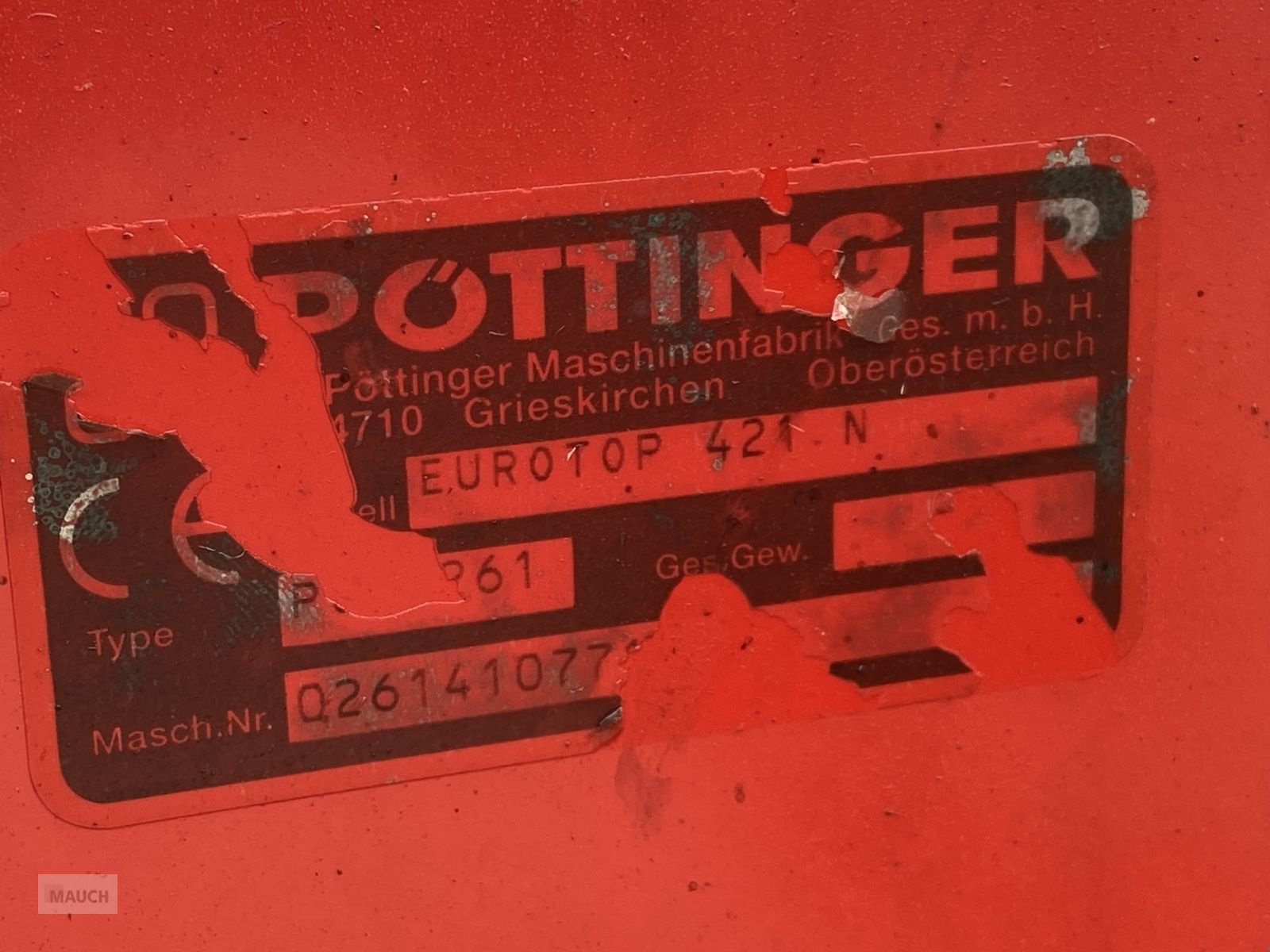 Schwader des Typs Pöttinger Top 421, Gebrauchtmaschine in Burgkirchen (Bild 12)