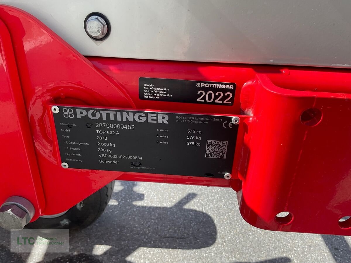 Schwader des Typs Pöttinger Top 632 A, Gebrauchtmaschine in Kalsdorf (Bild 12)