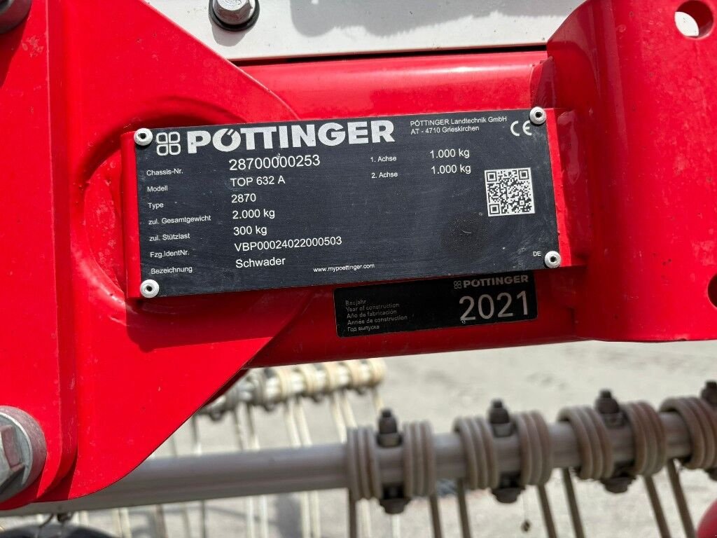 Schwader типа Pöttinger TOP 632A, Gebrauchtmaschine в Redlham (Фотография 17)